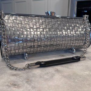Little Earth Stamped Metal Clutch Handbag - Collectible